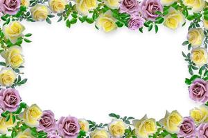 fundo de moldura de borda de flor, fundo de flor, fundo de moldura floral. foto