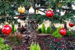 Decoração de Natal. enfeites de Natal. feliz natal conceito. foto