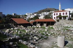 mausoléu em halicarnasso, bodrum, turquia foto