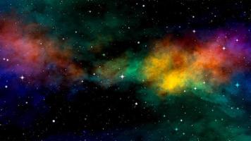 fundo de nebulosa de espaço abstrato colorido. foto
