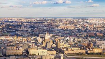 vista panorâmica do sudoeste da cidade de moscou foto