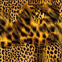 leopardo rodadas design de lenço de seda, têxtil de moda. foto