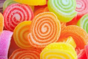 doces de gelatina doce coloridos foto