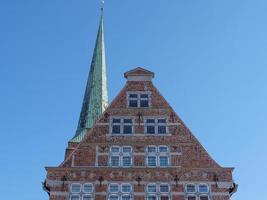 luebeck, alemanha, 2020 - a cidade de luebeck no mar báltico na alemanha foto