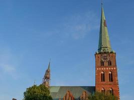 luebeck, alemanha, 2020 - a cidade de luebeck no mar báltico na alemanha foto