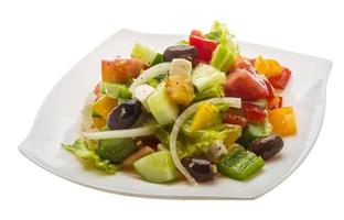 deliciosa salada grega foto