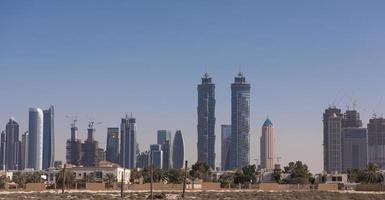 panorama da cidade de dubai foto