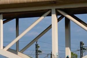 estrutura detalhada de uma ponte, trabalho de engenharia foto