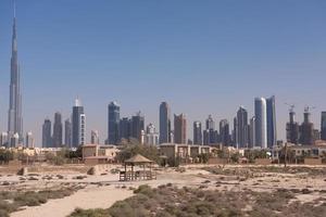 panorama da cidade de dubai foto