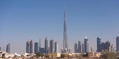 panorama da cidade de dubai foto