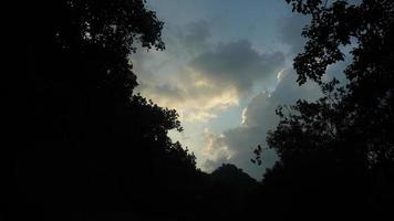 imagem de céu nublado após o pôr do sol hd. foto