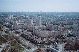 kiev capital da ucrânia. vista aérea. foto