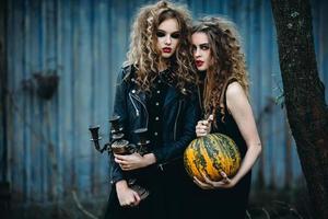 duas mulheres vintage como bruxas foto