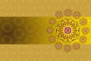 fundo com ornamento de mandala, padrão indiano redondo, padrão muçulmano foto