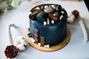 lindo bolo de chocolate designer foto