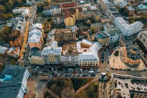 rua da cidade velha de uma vista panorâmica foto