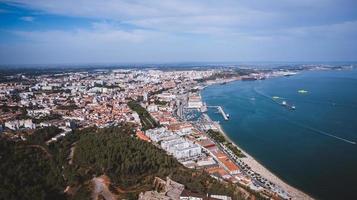 vista aérea de setúbal, portugal foto