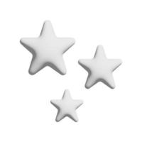 ícone estrela design 3d para apresentação de aplicativos e sites foto