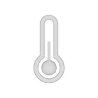 ícone de termômetro design 3d para apresentação de aplicativos e sites foto