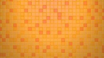 3D renderizar padrão de cubo sem costura com fundo de azulejo quadrado laranja, mosaico quadrado abstrato com cores diferentes. plano de fundo para apresentação de slides, apresentação foto