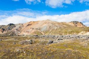 planalto na área de landmannalaugar na islândia foto