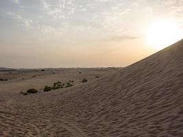 dubai, emirados árabes unidos, 2016 - a cidade de dubai e o deserto foto