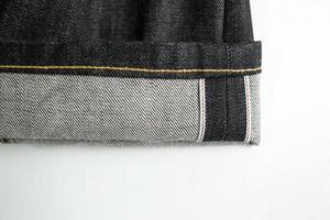 close-ups de jeans selvedge foto