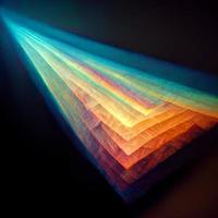 gradiente de luz fractal abstrato multicolorido foto