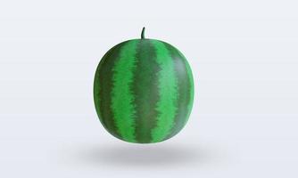 3d frutas melancia renderização vista frontal foto