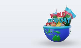 3d dia mundial da comida azerbaijão renderização vista direita foto