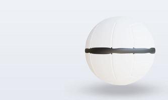 3d esporte bola fistball renderização vista direita foto