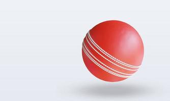 3d esporte bola críquete renderização vista superior foto
