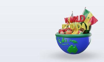 3d dia mundial da comida senegal renderização vista direita foto