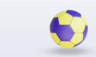 3d esporte bola handebol renderização vista direita foto