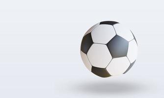 3d esporte bola bola de futebol renderização vista superior foto