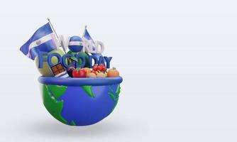 3d dia mundial da alimentação el salvador renderizando a vista esquerda foto