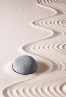 pedra de meditação zen