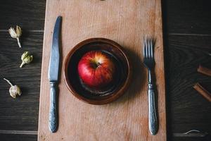 comida encantadora para um almoço - maçã. foto