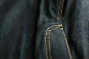 close-ups de jeans selvedge foto