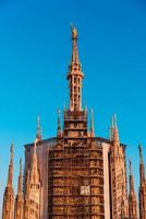 terraços da catedral gótica foto