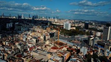 paisagem urbana istambul, turquia. foto da vista de cima