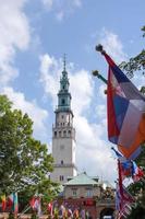 czestochowa, polônia - 18 de setembro vista parcial mosteiro jasna gora em czestochowa polônia em 18 de setembro de 2014 foto