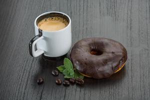 café com rosquinhas foto