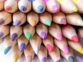grupo de lápis de cor foto