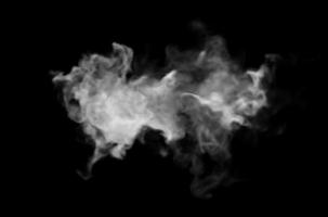 design de fumaça em fundo preto. fechar-se. ilustração 3D. foto