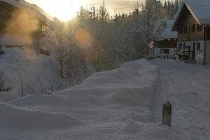 paisagem de montanha do inverno foto