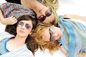 três mulher isolada foto