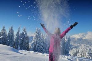diversão de inverno e esqui foto