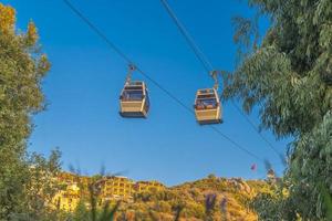 o teleférico é um teleférico que fornece uma conexão aérea para o resort foto