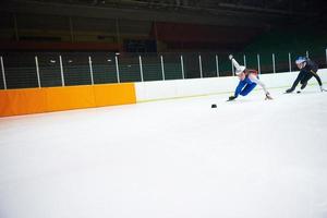 vista de patinação de velocidade foto